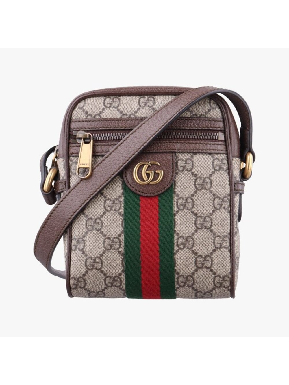Gucci Ophidia Beige Brown Leather